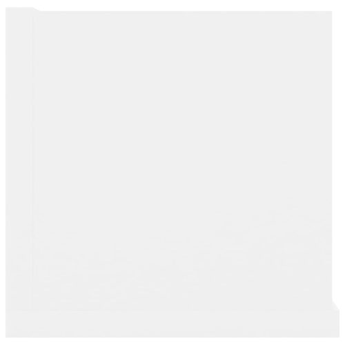  fehér szerelt fa CD-tartó fali polc 100 x 18 x 18 cm