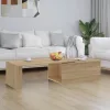  sonoma tölgy színű szerelt fa dohányzóasztal 150 x 50 x 35 cm