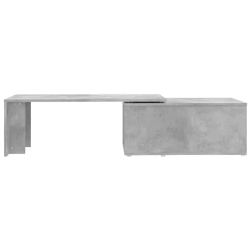  betonszürke szerelt fa dohányzóasztal 150 x 50 x 35 cm