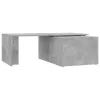  betonszürke szerelt fa dohányzóasztal 150 x 50 x 35 cm