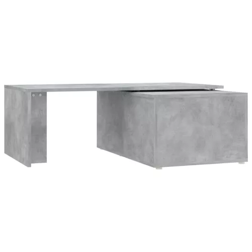  betonszürke szerelt fa dohányzóasztal 150 x 50 x 35 cm