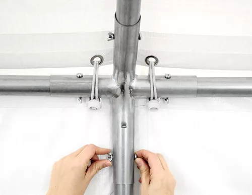 TP 3x5m standard rendezvénysátor, PE 450 - fehér