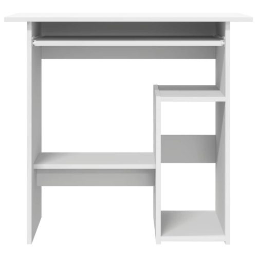  fehér szerelt fa íróasztal 80 x 45 x 74 cm