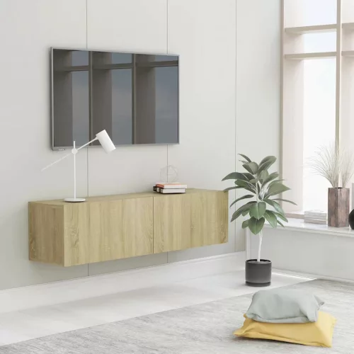 sonoma tölgy szerelt fa TV-szekrény 120 x 30 x 30 cm