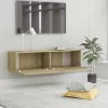  sonoma tölgy szerelt fa TV-szekrény 120 x 30 x 30 cm