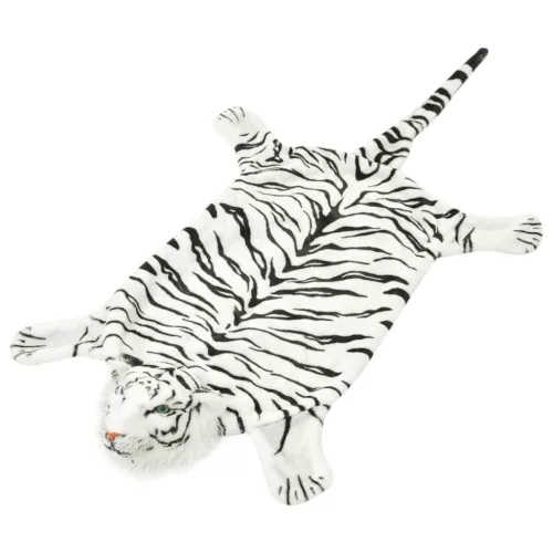  fehér plüss tigris szőnyeg 144 cm