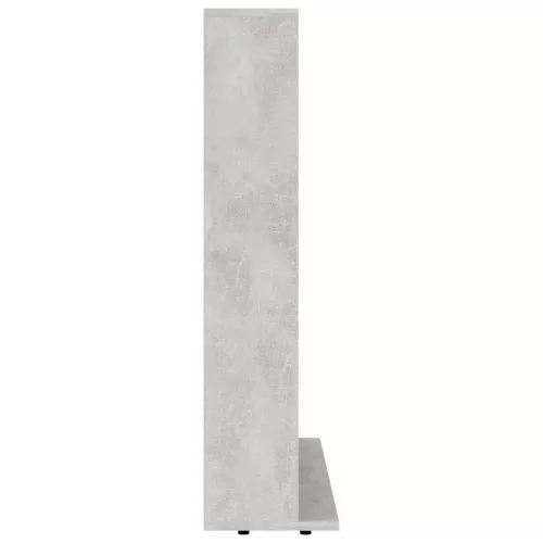  betonszürke forgácslap CD-tartó szekrény 100 x 23 x 89,5 cm