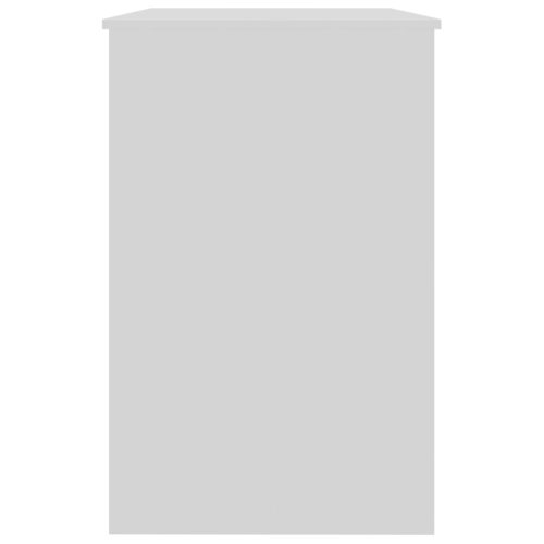  magasfényű fehér szerelt fa íróasztal 100 x 50 x 76 cm