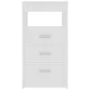  fehér szerelt fa fiókos szekrény 40 x 50 x 76 cm