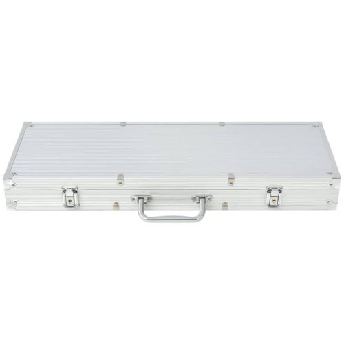  pókerkészlet 500 lézeres alumíniumzsetonnal