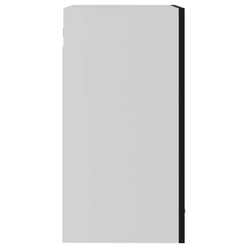  “Lyon” fekete szerelt fa függő üvegszekrény 40 x 31 x 60 cm