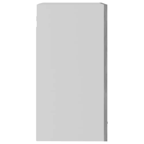  “Lyon” betonszürke szerelt fa függő üvegszekrény