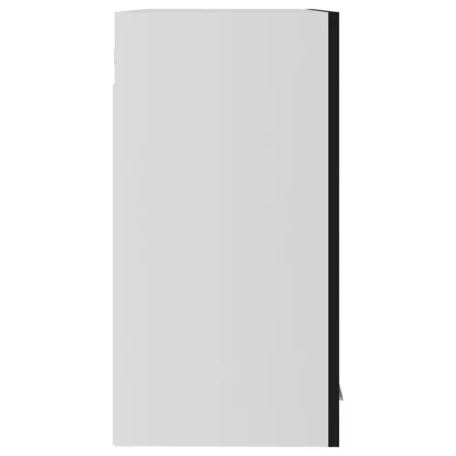  “Lyon” fekete szerelt fa függő üvegszekrény 60 x 31 x 60 cm