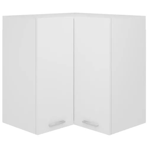  “Lyon” fehér szerelt fa függő sarokszekrény 57 x 57 x 60 cm