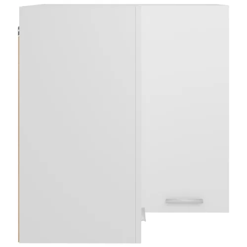  “Lyon” fehér szerelt fa függő sarokszekrény 57 x 57 x 60 cm