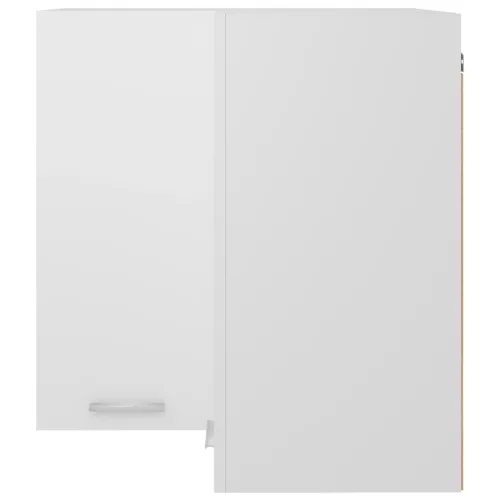  “Lyon” fehér szerelt fa függő sarokszekrény 57 x 57 x 60 cm