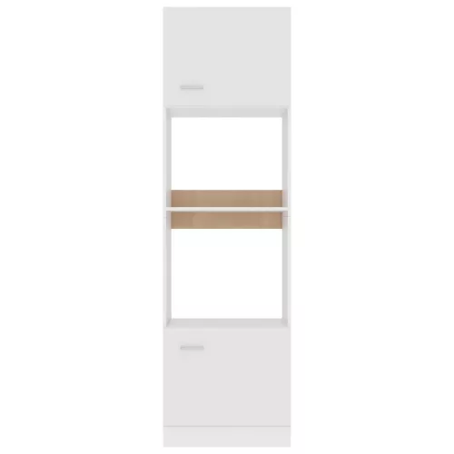  “Lyon” fehér szerelt fa mikrohullámú sütő szekrény