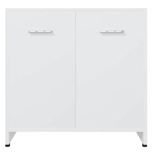  fehér szerelt fa fürdőszobaszekrény 60 x 33 x 61 cm