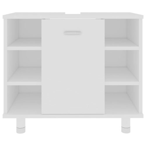  fehér szerelt fa fürdőszobaszekrény 60 x 32 x 53,5 cm