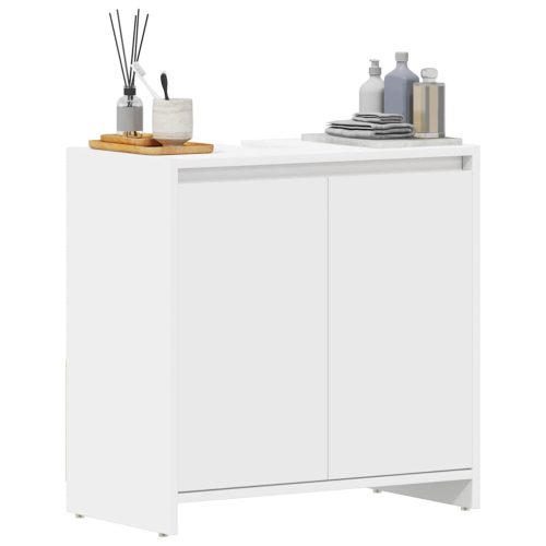  fehér szerelt fa fürdőszobaszekrény 60 x 33 x 61 cm