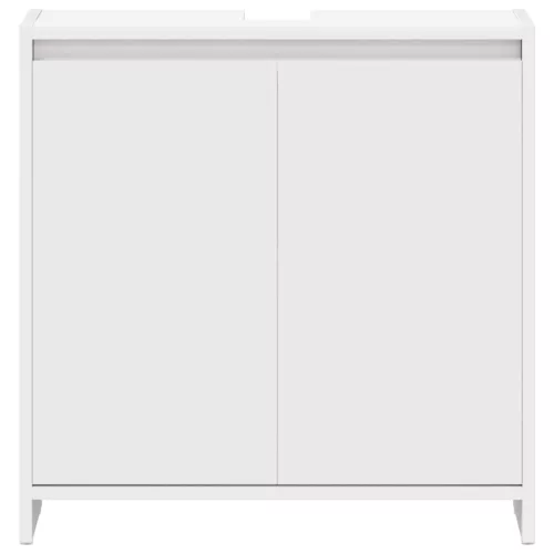  fehér szerelt fa fürdőszobaszekrény 60 x 33 x 61 cm