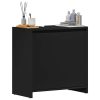  fekete szerelt fa fürdőszobaszekrény 60 x 33 x 61 cm