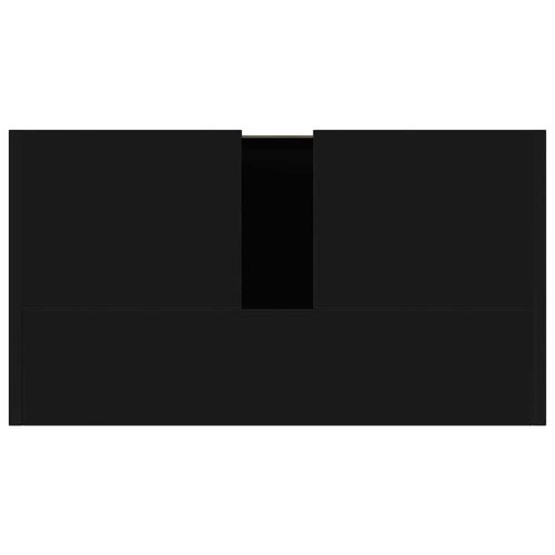  fekete szerelt fa fürdőszobaszekrény 60 x 33 x 61 cm