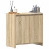  sonoma tölgy színű szerelt fa fürdőszobaszekrény 60x33x61 cm