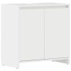  magasfényű fehér szerelt fa fürdőszobaszekrény 60 x 33 x 61 cm
