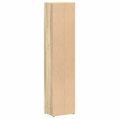  2 db sonoma-tölgy forgácslap CD-tartó szekrény 21x16x93,5 cm