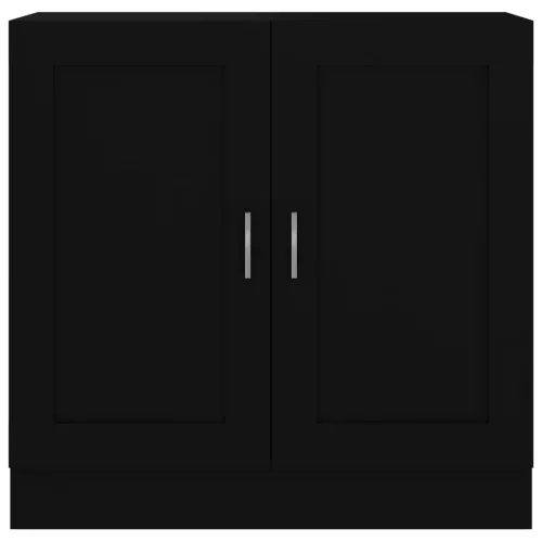  fekete szerelt fa könyvszekrény 82,5 x 30,5 x 80 cm