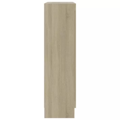  sonoma tölgy színű szerelt fa könyvszekrény 82,5 x 30,5 x 115cm