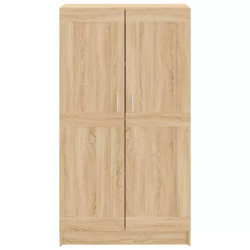  sonoma tölgy színű szerelt fa könyvszekrény 82,5x30,5x150 cm