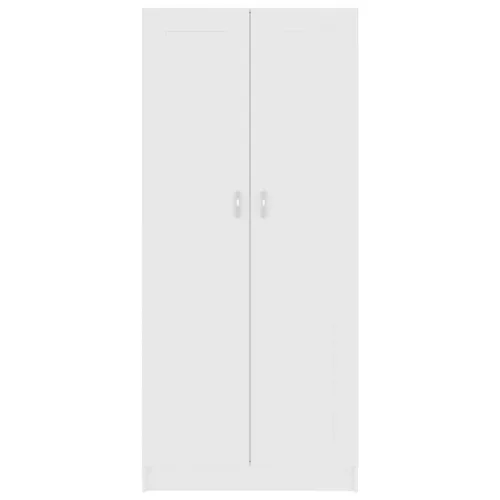  fehér szerelt fa könyvszekrény 82,5 x 30,5 x 185,5 cm