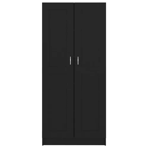  fekete szerelt fa könyvszekrény 82,5 x 30,5 x 185,5 cm