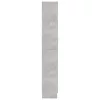  betonszürke szerelt fa vitrinszekrény 82,5 x 30,5 x 185,5 cm
