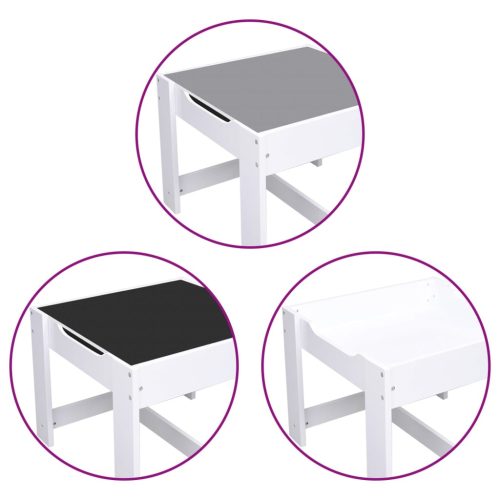  fehér MDF gyerekasztal két székkel