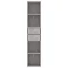  betonszürke szerelt fa könyvszekrény 36 x 30 x 171 cm