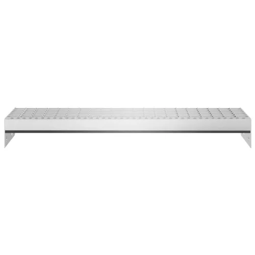 1 db horganyzott acél rácsos lépcsőfok 60 x 24 x 7 cm