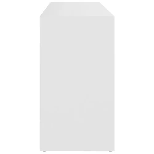  fehér szerelt fa cipőtároló pad 103 x 30 x 54,5 cm