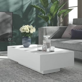  fehér szerelt fa dohányzóasztal 100x49,5x31 cm