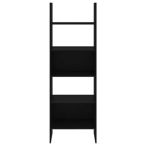  fekete szerelt fa könyvszekrény 60 x 35 x 180 cm