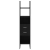  fekete szerelt fa könyvszekrény 40 x 35 x 180 cm