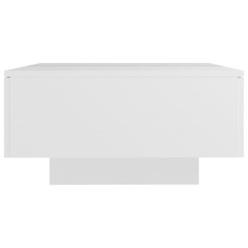  fehér szerelt fa dohányzóasztal 90 x 60 x 31 cm