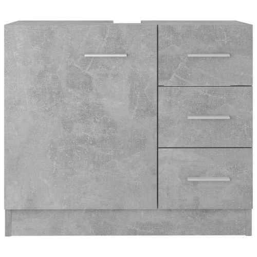 betonszürke szerelt fa mosdószekrény 63 x 30 x 54 cm