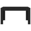  fekete szerelt fa étkezőasztal 140 x 74,5 x 76 cm