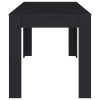  fekete szerelt fa étkezőasztal 140 x 74,5 x 76 cm