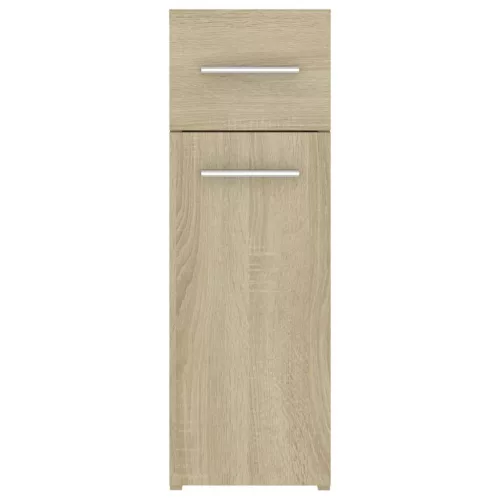  sonoma tölgy színű szerelt fa patikaszekrény 20 x 45,5 x 60 cm