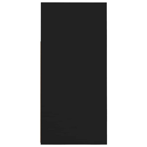  fekete tálalószekrény LED-világítással 80 x 35 x 75 cm