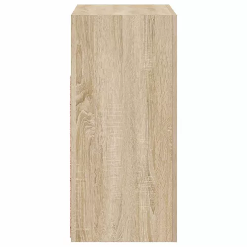  sonoma tölgy színű tálalószekrény LED-világítással 80x35x75 cm